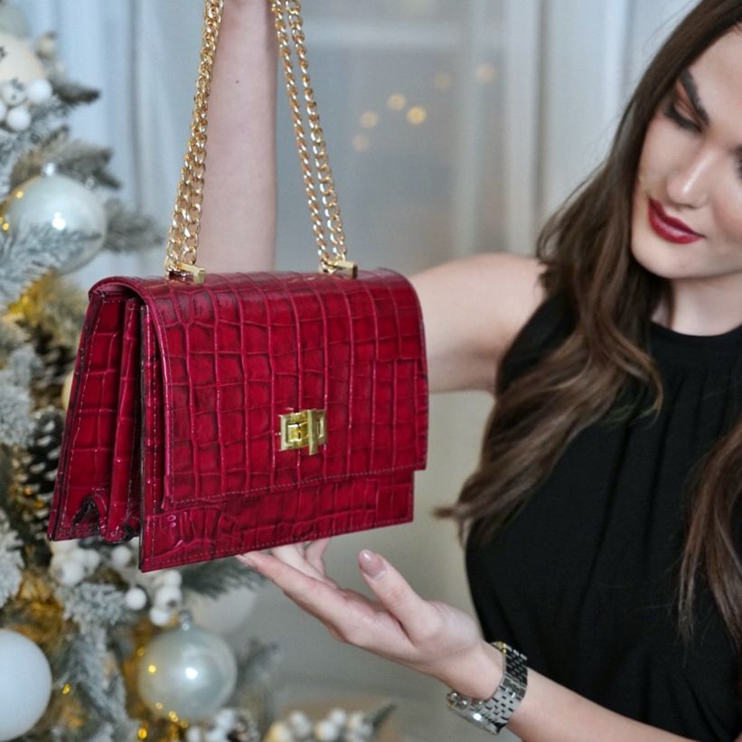 Kirké bőrtáska - bordó - Image 2